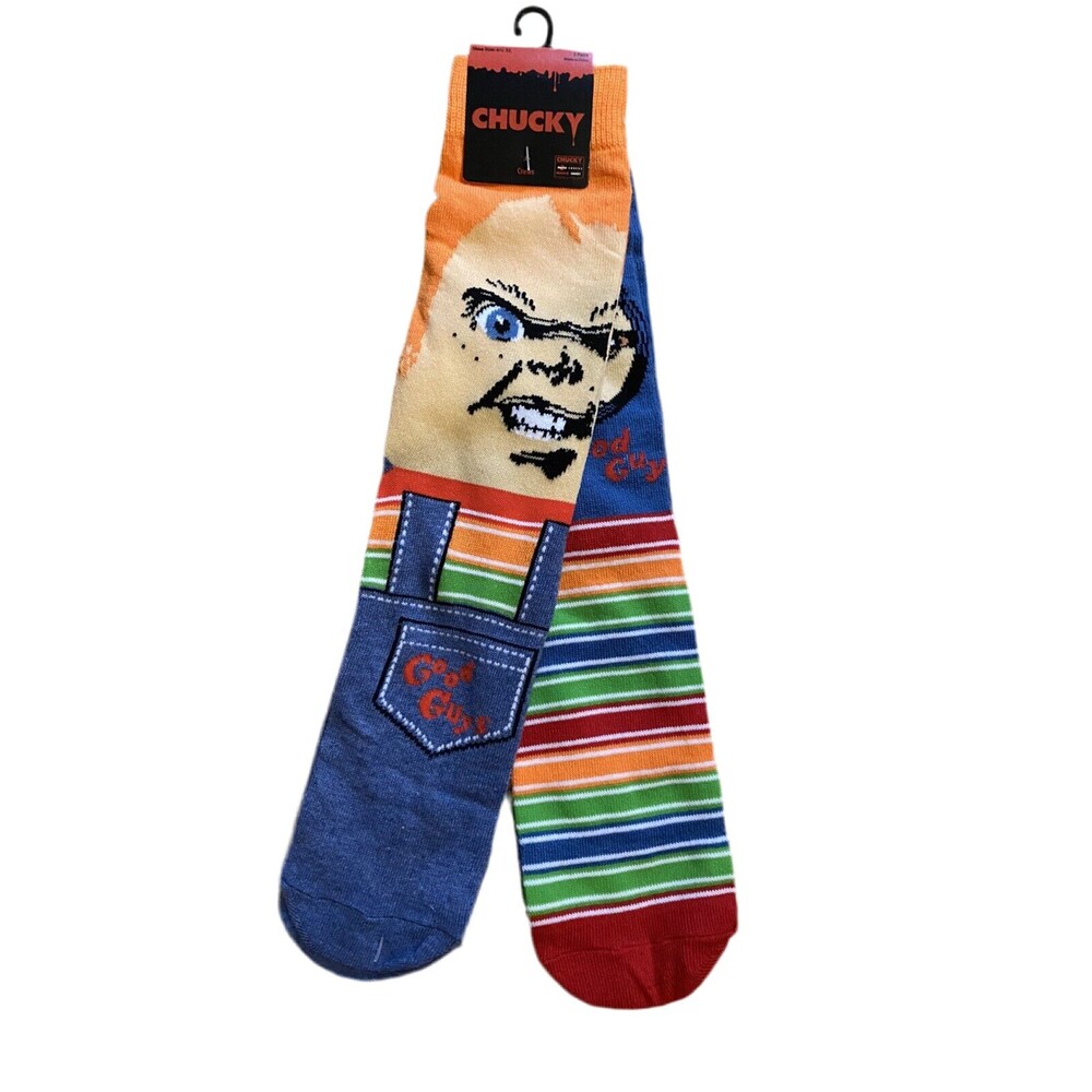 Child's Play Chucky Men’s Novelty Crew Socks - 2 Pack